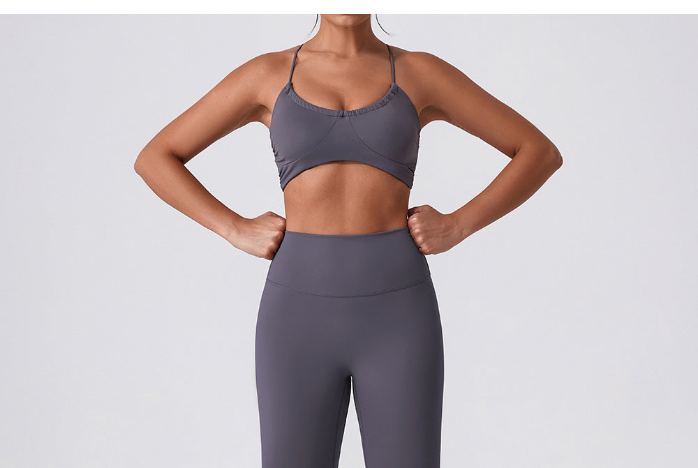 Grey 2-Piece Yoga Suits