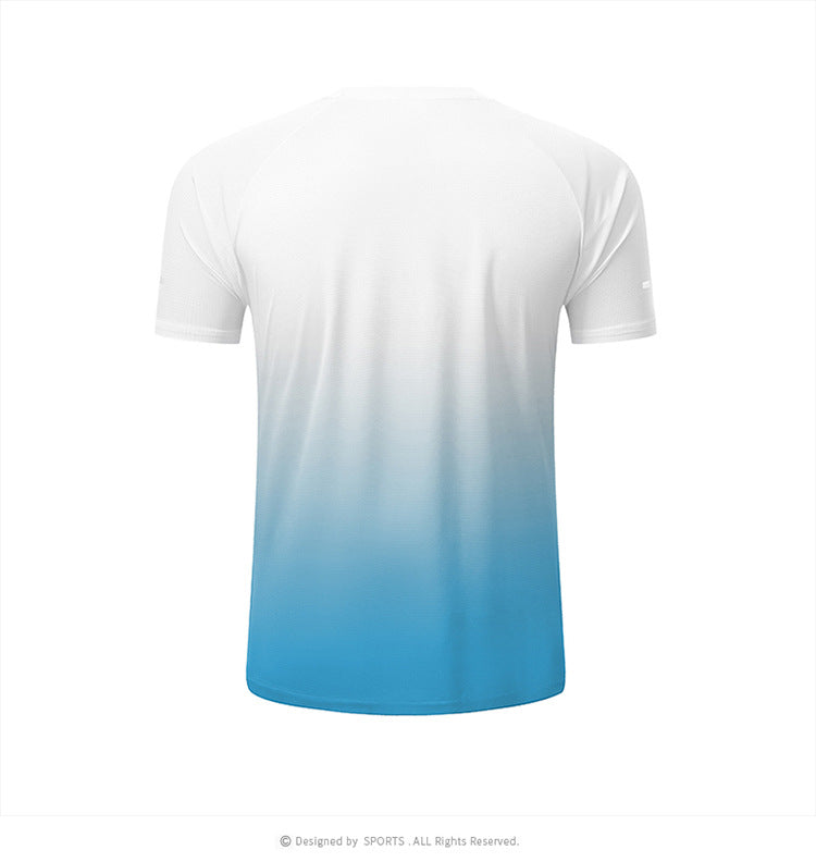 White and Blue ProFit Workout Shirt