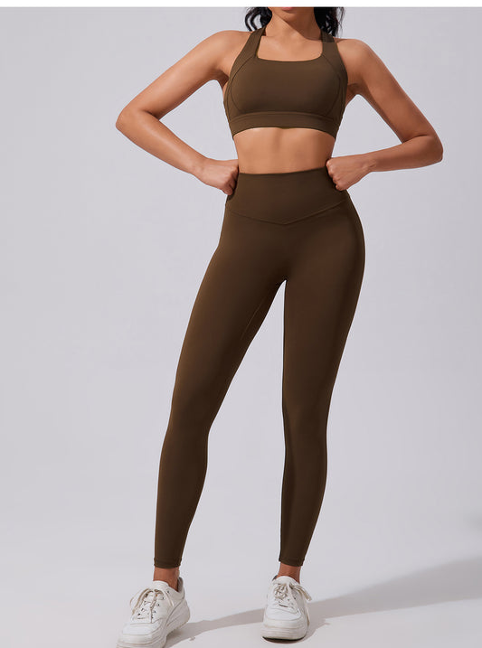 Dark Brown 2-Piece Long Pants Set