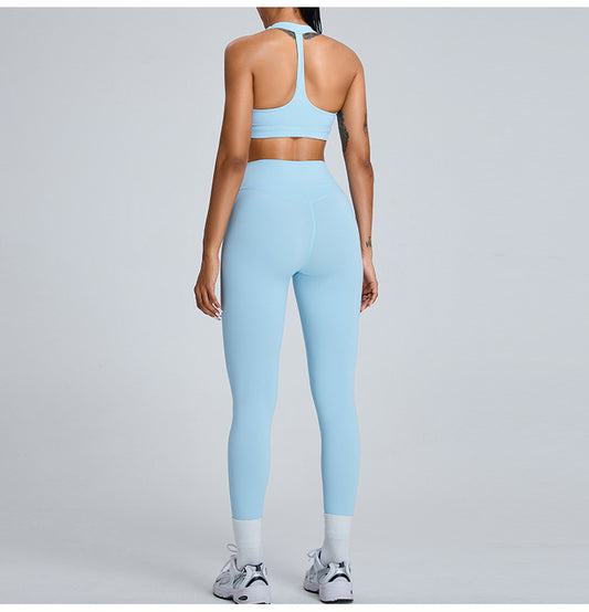 Light Blue 2-Piece Chic Halter Set