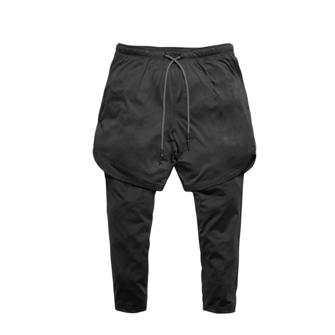 Black HYBRIDFORM Shorts