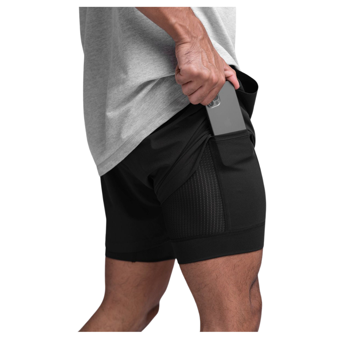 Black GRAVITYLITE Dual Shorts