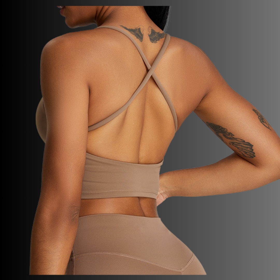 Beige 2-Piece Chic Halter Set