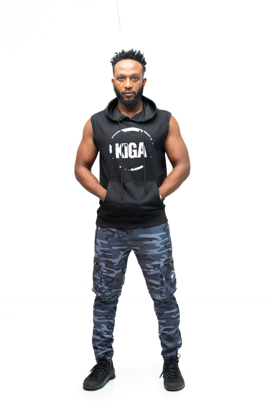 Black Half Hoodie