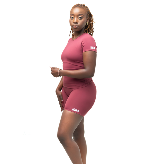 Maroon CoreBalance 2-piece shorts