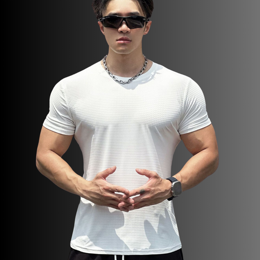 White Compression Workout Shirt