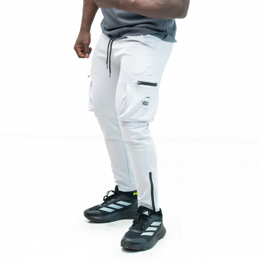 White KIGA FormFit Cargo Pants