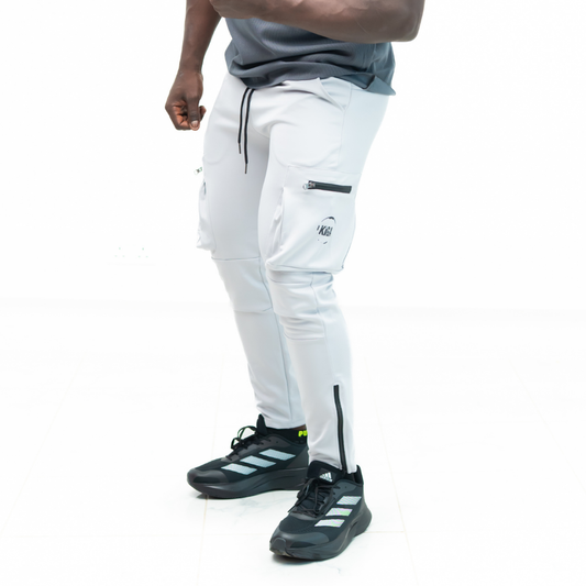 White KIGA FormFit Cargo Pants